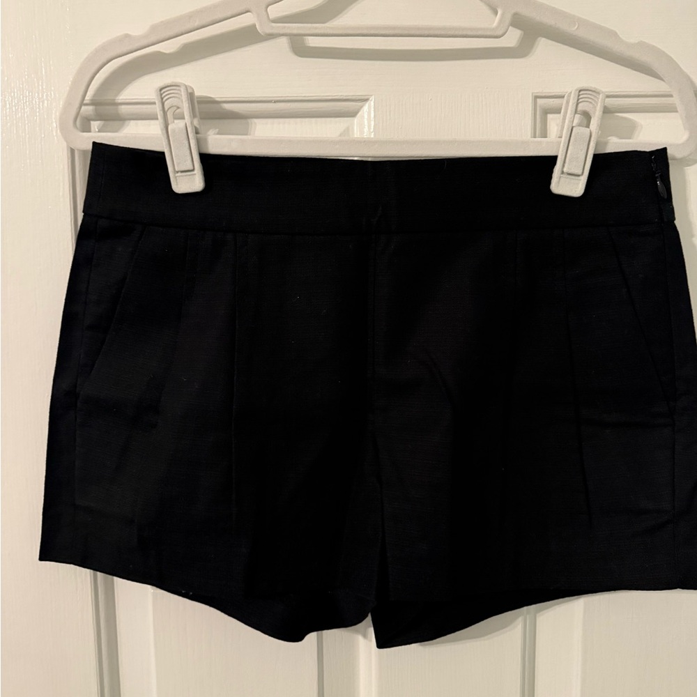 J Crew Black Suiting Shorts